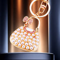 Mixed Bow Pearl Handbag and Jelly Handbag Keychains in Nine Colors view 6