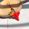 Resin Lobster Beer Mug Phone Strap Charm Red Cord Loop view 2
