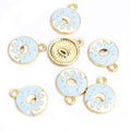 Enamel-Look Gold Silver Donut Alloy Charms in 12 Styles view 9