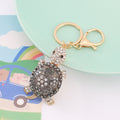 Rhinestone Turtle Keychain Gold Clasp Four Shell Colors view 7