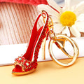 Jeweled Peep-Toe High Heel Keychains in Three Pictured Colors view 4