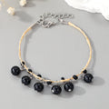 Wrapped Cord Double Row Round Bead Charm Bracelets in Nine Colors view 9