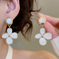 White Floral and Geometric Earring Collection with 40 Styles view 10