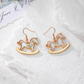 Gold Resin Dried Flower Crown Balloon Earrings 7 Styles view 5