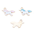 Pastel Enamel Unicorn Charms in Blue and Pink Colorways view 3