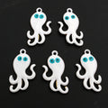 Gold Tone Enamel Octopus Charms in Seven Colors for Jewelry view 10