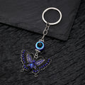Silver Tone Animal Mermaid Butterfly Evil Eye Split Ring Keychains view 10