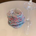 Stretch Crystal Tennis Bracelets Single Strand 8 Colors view 11
