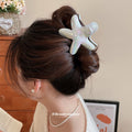 Iridescent Acrylic Starfish Hair Claw Clips Six Color Options view 4