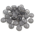 Fine Glitter Round Resin Cabochons in Thirteen Color Options view 8