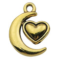 Matte Gold-Tone Moon and Sun Metal Charms with 21 Listed Options view 7
