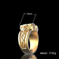 Gold Silver Flip Open Box Secret Compartment Band Ring view 5