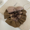 Coffee Satin Bow