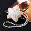 Jeweled Star Hanging Ornaments in Multicolor Gold Champagne and White view 9