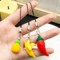 Orange Segment Yellow Pumpkin and Red Pepper Phone Straps for Accessory Making view 3
