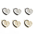 Enamel-Look And Crystal-Accented Gold Silver Butterfly Pendant Components in 2 Styles view 2