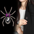 Spider Crystal Two Designs Metal Brooch Pin for Jackets and Lapels view 3