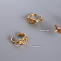Gold Love Knot Open Band Ring Non-Adjustable Size 7 view 2