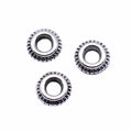 Ridged Ring Metal Spacer Beads in Three Vintage Finishes view 5