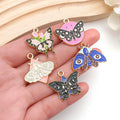 Yellow Butterfly Metal Charms with 13 Listed Options view 2