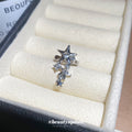 Silver Tone Crystal Shooting Star Ear Cuff Decorative Jewelry view 4
