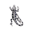 Gold Tone Silver Tone Gecko Crystal Two Designs Metal Brooch Pin view 6