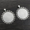 Round Decorative Pendant Trays in Bronze and Silver view 4