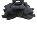 Fabric Bow Claw Hair Clips Brown And Charcoal Gray view 5