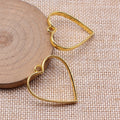 Open Heart Resin Frame Charms in 4 Finishes for Jewelry Making view 2