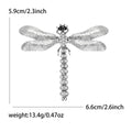 Textured Metal Dragonfly Brooch in Gold or Silver Tone view 7