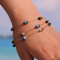 Multicolor Natural Stone Bead Necklace And Bracelet view 2