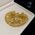 Crystal Lace Fringe Necklace And Bracelet Gold Silver view 3