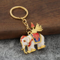 3D Elephant Zinc Alloy Keychain Car Bag Charm Gift