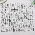 Antique Silver Musical Instrument and Guitar Metal Charms with 29 Listed Options view 2