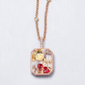 Glass Locket Jewelry With Silver And Gold Tone Frames view 2