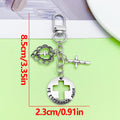 Heart Charm Keychains in 18 Pictured Variations for Bags and Keys view 3