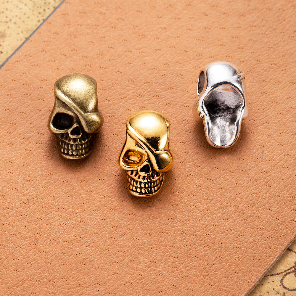 19x12mm Skull Large Hole Alloy Bead