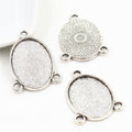 Triple Loop Oval Connector Tray Jewelry Making Components view 3