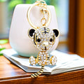 Jeweled Tiger Keychains in Three Pictured Character Designs view 1
