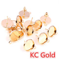 Round Earring Post Trays With Hanging Loops in Eight Finishes view 11