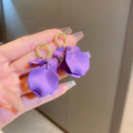 Layered Petal Drop Earrings in Six Colors Statement Jewelry view 10