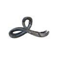 Crossed Loop Acrylic Hair Claw In Pink Marbled Or Gray Black view 5