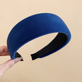 Wide Padded Velvet Headbands Yellow Coffee Blue 3 Colors view 8