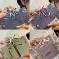 Ribbon Bow Stud Earrings in Four Pastel Colors for Everyday Styling view 2