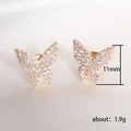 Crystal Butterfly Earrings In Four Color And Drop Styles view 5
