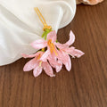 Fabric Flower U-Pin Hair Stick Gold Accent 3 Colors view 8
