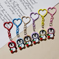 Penguin Figure Heart-Clasp Charms in Six Bright Colors view 4