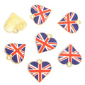 Heart Flag Enamel Charms Featuring Ten National Designs view 10
