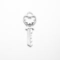 Heart Bow Skeleton Key Charm Metal Jewelry Making Component In 2 Finishes view 4