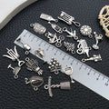 Antique Silver Wine Glass Metal Charms with 26 Listed Options view 3